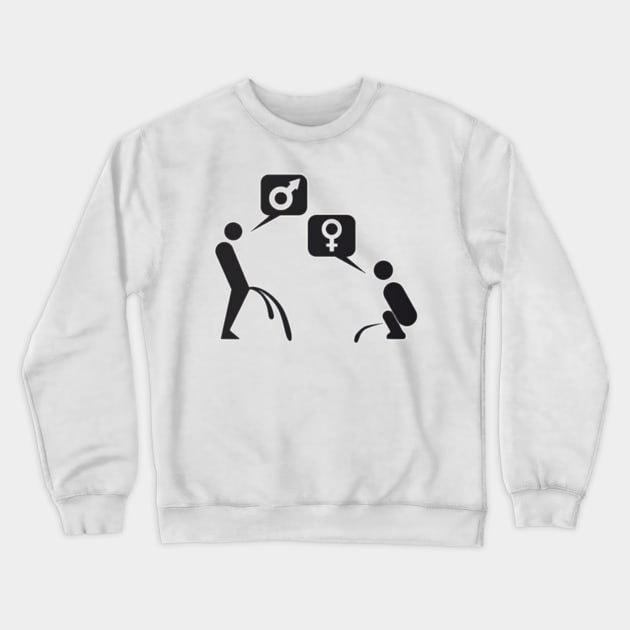 bathroom Crewneck Sweatshirt by irvtolles